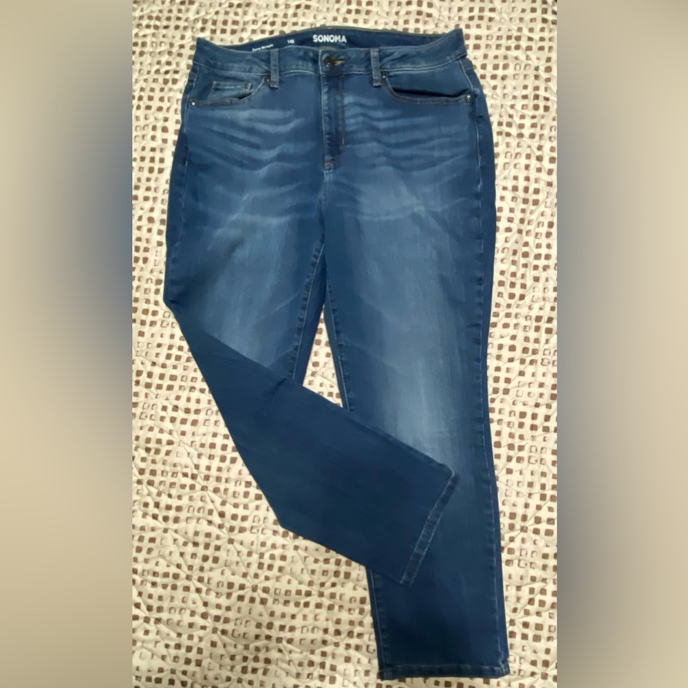 Sonoma Good For Life, Curvy Straight Women’s Jeans, Like New, Size 14S
